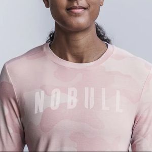 NOBULL LONG SLEEVE TEE - Dusty Rose CAMO